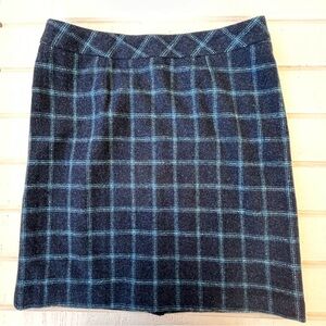 Chadwicks of Boston Wool Tartan Plaid Pencil Skirt Size 14